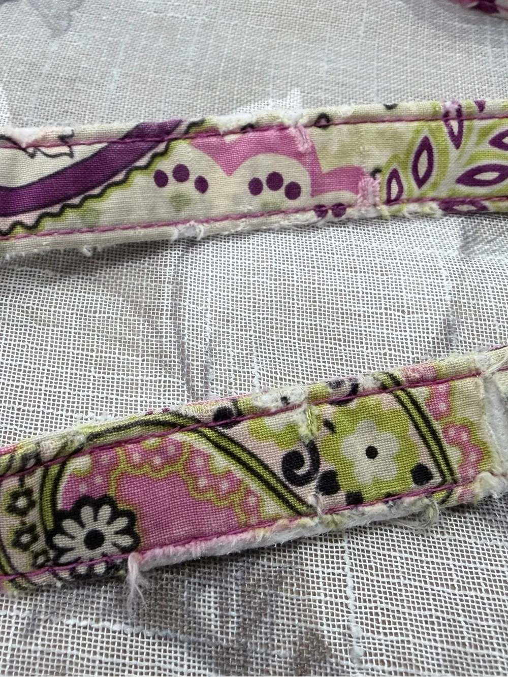 Vera Bradley Very Berry Paisley Quilted Tote Pink Purple Floral Paisley Retired